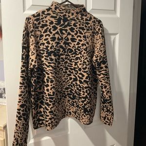 Cheetah turtleneck sweater '